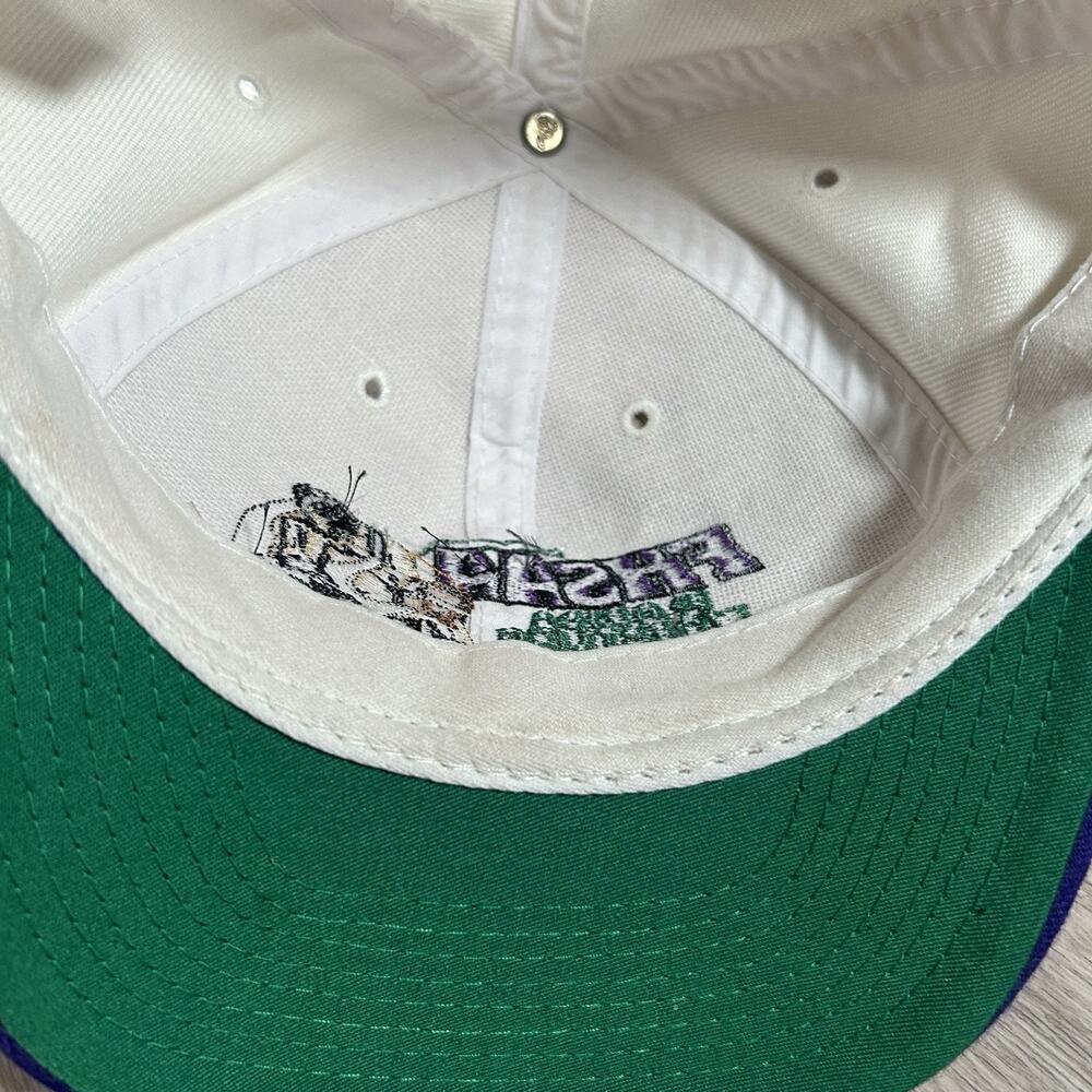 Vintage FHSAA‎ Florida Wrestling Finals Hat Snapback Otto White Beige Cap - Picture 5 of 7